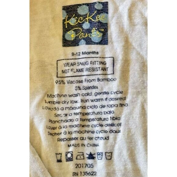 KicKee Pants Prints Bamboo & Natural Leopard & Croissants Footie with Snaps 9-12 - Picture 8 of 12